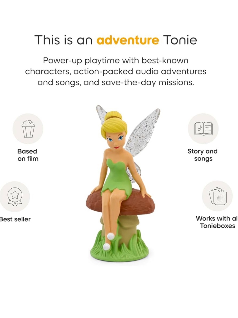 Tonies Tinker Bell Adventure Tonie - Green Dress Figurine